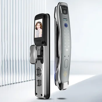 TOPTEQ X13 3D Face Recognition Smart Lock Door Home Автоматический Дверной Замок USmart Go App с отпечатком пальца