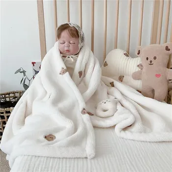 90-125 см Одеяло для кровати Детские Теплые Зимние одеяла Покрывало Пуховое Одеяло Мягкое покрывало для младенцев 2023 года для четырех сезонов Одеяло
