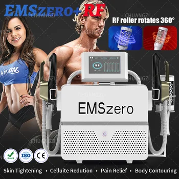 2024 Новый роликовый массаж EMSZERO 2 в 1, терапия для похудения, 40K Компрессионный микровибрационный вакуумный 5D аппарат для похудения тела
