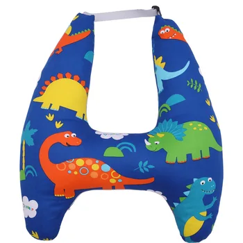 Детская подставка для головы с милым животным узором, U-образная подушка для безопасности детей при путешествиях, аксессуары для автомобиля