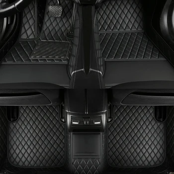 Изготовленные на заказ автомобильные коврики для Citroen C4 4 Двери 2006-2011 годов Салон из искусственной кожи 100% Подходит Детали Автомобильные аксессуары