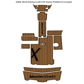 2008-2014 гг. Коврик для пола на палубе Mastercraft X35 для плавания, коврик для кокпита, коврик для палубы из ЭВА-тика