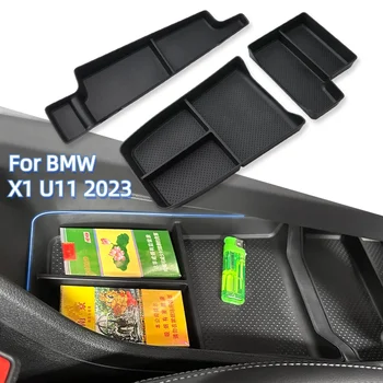 Ящик для хранения центрального подлокотника автомобиля TPE Центральный подлокотник управления Скрытый чехол-органайзер Аксессуар для салона автомобиля BMW X1 U11 2023 LHD