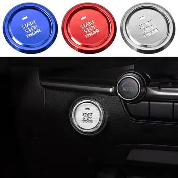 Крышка кнопки включения, Автозапчасти, Украшение для запуска в один клик, Замена переключателя Start Stop для Mazda 3 Для Axela CX-30