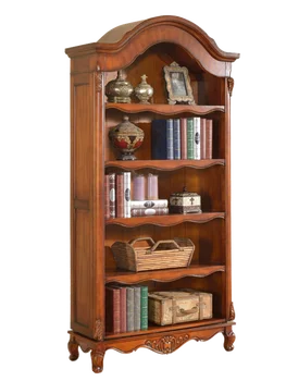 Книжный шкаф из массива дерева Напольный стеллаж для хранения вещей Домашний шкаф для хранения мебели для гостиной с одним книжным шкафом cajoneras de madera