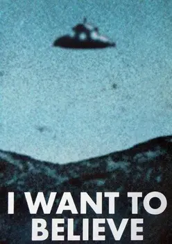 Я хочу верить, что плакат X Files UFO НОВЫЙ редкий ГОРЯЧИЙ