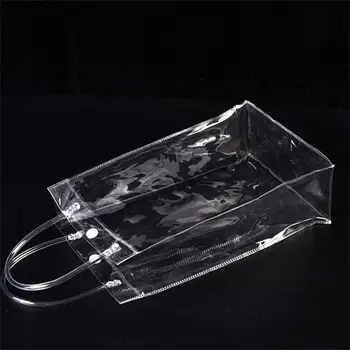Сумка для стирки из ПВХ, демонстрирующая индивидуальность, Удобная Модная Универсальная сумка-тоут из прозрачного ПВХ С держателем для напитков, Прозрачная сумка-тоут из ПВХ