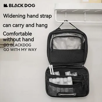 Сумка для стирки Naturehike BLACKDOG Водонепроницаемая Двухслойная Подвесная сумка для туалетных принадлежностей для женщин, сумка для хранения багажа в деловой поездке