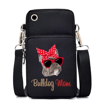 Наручный набор French Bulldog Унисекс для хранения телефона Подростковая сумка для мобильного телефона для Iphone Bulldog Mom С графическими женскими и мужскими сумками