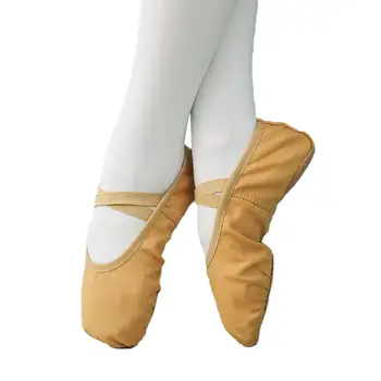 Тренировочная обувь с раздельной подошвой, мягкие эластичные женские балетные туфли с раздельной подошвой, парусиновые танцевальные тапочки для выступлений