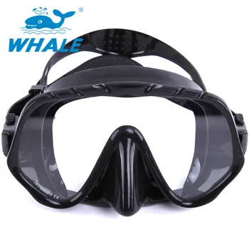 Брендовая профессиональная силиконовая маска Skuba для дайвинга, очки для водных видов спорта с широким обзором и цельными линзами для защиты от запотевания под водой