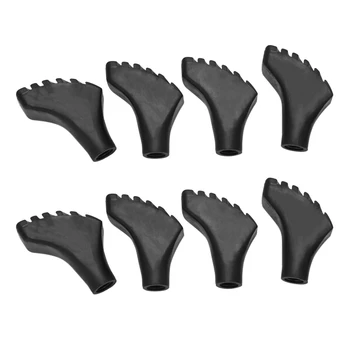 8X Сменных наконечников из сверхпрочной резины (сменные ножки/колпачки) для треккинговых палок