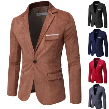 Весенне-осенний мужской пиджак для внешней торговли, повседневный деловой профессиональный топ, цельный костюм