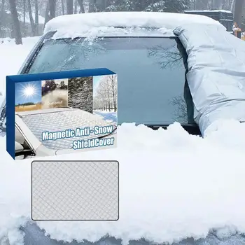 Защита лобового стекла от льда и снега Зимняя Защита Ветрового стекла от Замерзания с Магнитными краями Защита Лобового стекла автомобиля от замерзания от снега