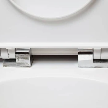 Создайте стильную ванную комнату с мягкими закрывающимися петлями из цинкового сплава для туалета, уникальный дизайн Включает в себя 1 комплект петель
