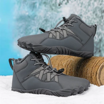 Водонепроницаемые походные ботинки, мужская зимняя обувь для пар, повседневная спортивная безопасность, нескользящий комфорт, тепло, ботильоны, кроссовки, Стеганая обувь