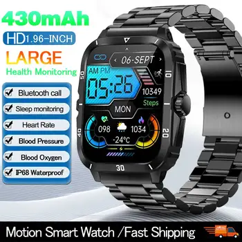 Новые Смарт-часы Bluetooth Call Outdoor Three Defense Smart Watch 3ATM Водонепроницаемый Мультиспортивный Режим Мониторинга Здоровья Мужские Часы с аккумулятором 430 мАч