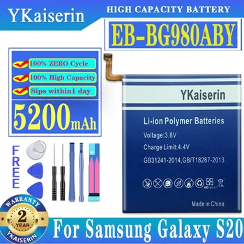 YKaiserin EB-BG980ABY 5200 мАч Сменный аккумулятор для Samsung Galaxy S20 Аккумуляторы для мобильных телефонов Бесплатные инструменты