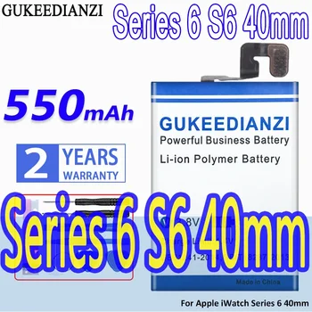 Сменный Аккумулятор GUKEEDIANZI Высокой Емкости 550 мАч Для Apple iWatch Series 6 S6 A2345 40 мм