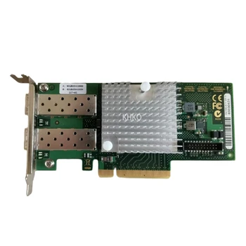 Использованный Оригинальный Адаптер 10-Гигабитной Волоконно-оптической сетевой карты D2755-A11 X520-DA2 82599ES с двумя Портами 2x 10GbE-LAN SFP + PCIe X8