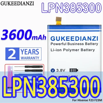 Аккумулятор GUKEEDIANZI Высокой Емкости LPN385300 3600mAh для Аккумуляторов мобильных телефонов Hisense F23M F23 LPN 385300
