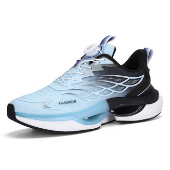 Повседневная светящаяся Спортивная обувь на платформе с попкорном, мужская Дышащая обувь для бега, Трендовые кроссовки для тренировок