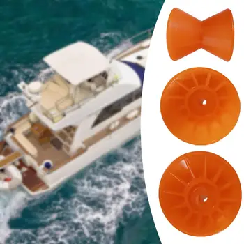 Ролик для прицепа для лодки в сборе Оранжевый Портативный Подходит для 3,5-дюймового кронштейна Легкий, не оставляющий следов ролик для киля прицепа для лодки Носовой упорный ролик