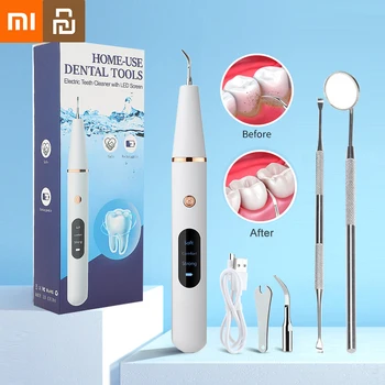 Ультразвуковой стоматологический скалер Xiaomi Youpin Электрическое средство для удаления зубного камня, зубного налета, пятен, средство для отбеливания зубов