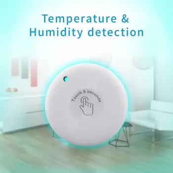 Мини-цифровая метеостанция, совместимая с Tuya Smart Home, термометр-гигрометр, беспроводное управление приложением в помещении