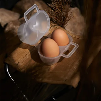 Коробка для яиц для кемпинга на открытом воздухе, 2 яйца В коробке для хранения, Защита от падения, Портативный Пластиковый держатель для яиц, Походные Инструменты, Оборудование, Посуда Новая