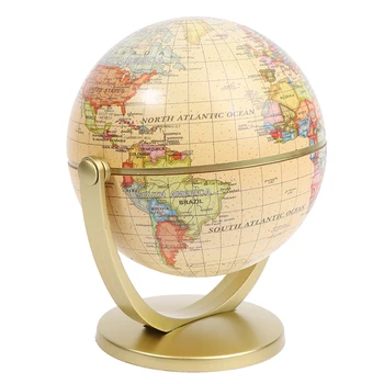 Земной Глобус Карта мира с подставкой, Развивающая игрушка по географии, Украшение для дома, Украшение для офиса, Подарок для детей