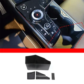 Для Kia Sportage NQ5 2021 + ABS черный автомобильный стайлинг центральное управление автомобиля ящик для хранения лоток для мобильного телефона аксессуары для интерьера автомобиля