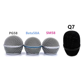 Сменная головка микрофона стальная для SM58 Mesh ручной микрофон решетка сетчатая головка подходит для Shure Beta 57A 58A 87A 845S 945
