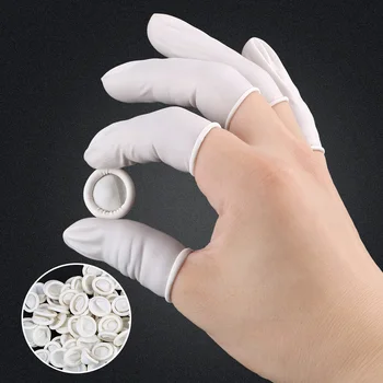 Защитные резиновые перчатки из натурального латекса, одноразовые перчатки с кончиками пальцев, около 260/700 штук, белые