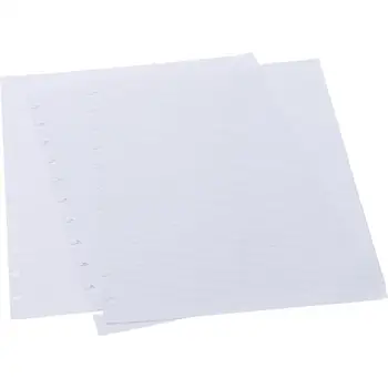 60 листов бумаги с линейкой формата А4 для пополнения ежедневника 11 Дисков с перфорированными вкладышами для блокнота для заправки бумаги