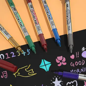 1 Шт Металлическая Цветная Ручка Craft Pen Глянцевая Ручка Paint Album Золотая Карточка Pen Ручка Stone Pen Краска Для Подсветки Поздравительной Ручки Cera D5K6