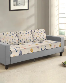 Чехол для подушки сиденья дивана с цветочными листьями, защитный чехол для мебели, чехлы для диванов, защита от пыли, съемный чехол