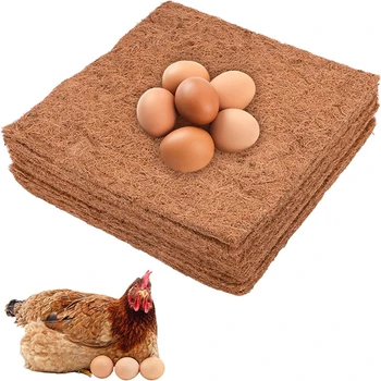 6шт ковриков для гнездования цыплят, переносные подстилки для цыплят, Одноразовые деревянные подушечки для гнездования кур-несушек, принадлежности для домашней птицы