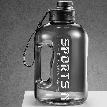 2,7-литровая бутылка для воды точной калибровки для пеших прогулок, фитнеса, кемпинга, мужчин, женщин, улицы, Большая герметичная бутылка для тренировок в тренажерном зале