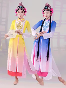 Костюмы для выступлений Huadan с розовыми чернилами для детской драмы Костюмы для выступлений Huadan для девочек Chinoiserie