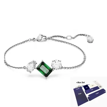Новое украшение из зеленого восьмиугольного камня смешанной огранки Mesmera для роскошного романтического ювелирного подарка для женщин