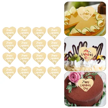 25 Шт подарков для украшения торта Party Crest на День Святого Валентина, акриловый топпер для десерта