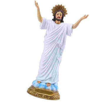 Аксессуары Статуя Иисуса Возрождение Орнамент Католическая Статуэтка Декоративная смола