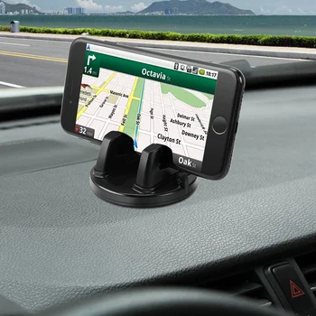 Подставки для автомобильного держателя телефона С поворотной опорой, Противоскользящее Мобильное крепление на 360 градусов, Приборная панель, GPS-навигация, Универсальные Автоаксессуары