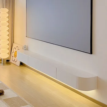 Современный ТВ-шкаф в гостиной, Белые подвесные полки, Скандинавские телевизионные консоли, Шкаф Moveis Para Casa Furniture MQ50DS