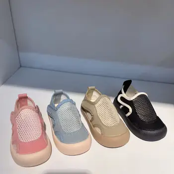 ZHIO 2023 Летняя детская сетчатая обувь, дышащая спортивная обувь для мальчиков с полым дизайном m2, мягкая подошва