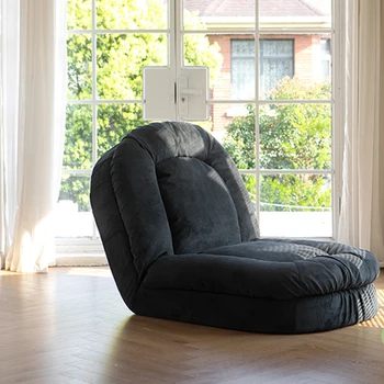 Одноместный Раскладной диван Татами Современный Черный Простой Индивидуальный плюшевый диван с откидной спинкой, Мебель для чтения Para Salas Modernos Мебель для дома
