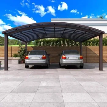 Алюминиевая конструкция Навес для автомобиля Отдельно стоящий гараж Навес для автомобиля Алюминиевый Парковочный тент Навес для автомобиля
