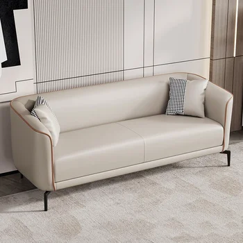 Дешевый кожаный Большой диван С европейским декором, Современные простые пуфы для гостиной, диван для гостиной, мебель для дома Camasutra
