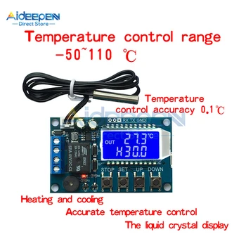 XY-T01 DC 6.0-30V ЖК-цифровой термостат Отопление Охлаждение Цифровой переключатель контроля температуры Модуль регулятора температуры